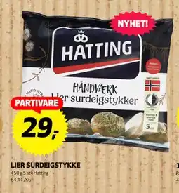 Bunnpris LIER SURDEIGSTYKKE, NOK 29 tilbud