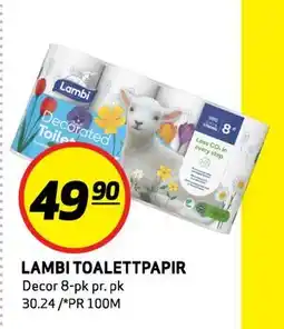 Bunnpris LAMBI TOALETTPAPIR, NOK 49.9 tilbud