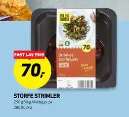 Bunnpris STORFE STRIMLER, NOK 70 tilbud