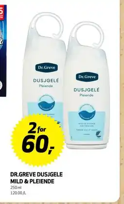 Bunnpris DR.GREVE DUSJGELE, NOK 60 tilbud
