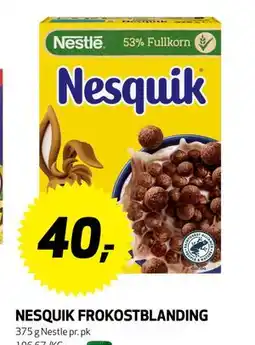 Bunnpris NESQUIK FROKOSTBLANDING, NOK 40 tilbud