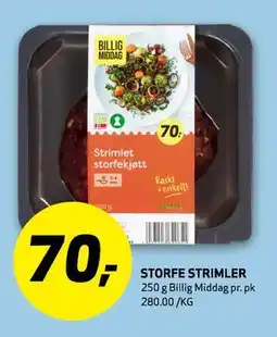 Bunnpris STORFE STRIMLER, NOK 70 tilbud