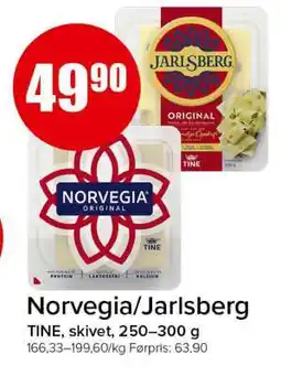 Spar Norvegia/Jarlsberg tilbud