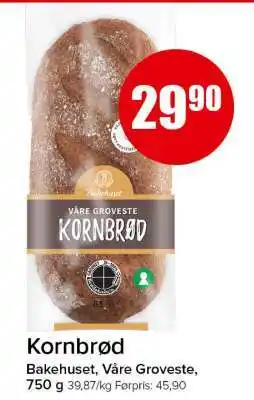Spar KORNBRØD tilbud