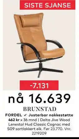 Skeidar Delta Jive Wood Lenestol, NOK 16639 tilbud