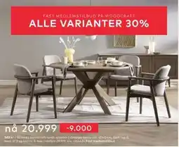 Skeidar Woodcraft rundt spisebord, NOK 29999, Medlemspris tilbud