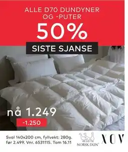 Skeidar Sval 140x200 cm, NOK 1249 tilbud