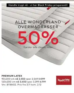 Skeidar PREMIUM LATEX tilbud