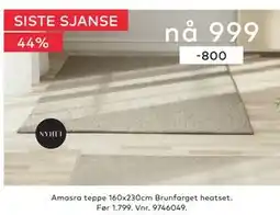 Skeidar Amasra teppe, NOK 999 tilbud