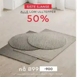 Skeidar Lom teppe 160x230cm, NOK 899 tilbud