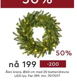 Skeidar Ålen krans, NOK 199 tilbud