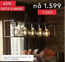 Skeidar Cube taklampe, NOK 1599 tilbud