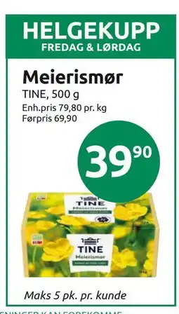 Joker Meierismør, NOK 39.9 tilbud