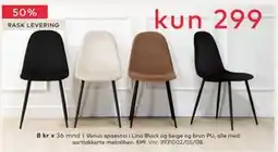 Skeidar Venus spisestol, NOK 299 tilbud