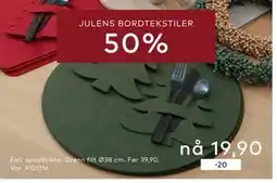 Skeidar Felt spisebrikke, NOK 19.9 tilbud