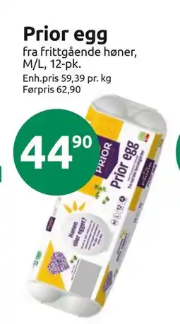Joker Prior egg, NOK 44.9 tilbud