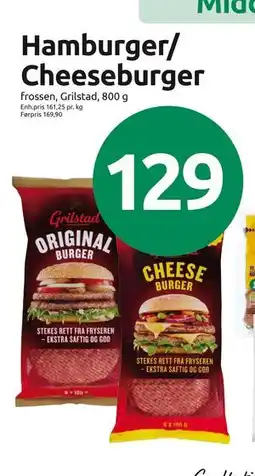 Joker Hamburger/ Cheeseburger, NOK 129 tilbud