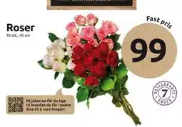 Joker Roser, NOK 99 tilbud