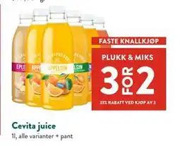 Jacobs Cevita juice tilbud