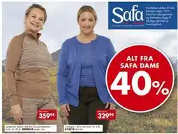 Sparkjøp ALT FRA SAFA DAME tilbud