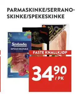 Jacobs PARMASKINKE/SERRANOSKINKE/SPEKESKINKE, NOK 34.9 tilbud