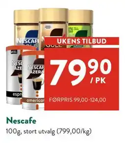Jacobs Nescafe, NOK 79.9 tilbud