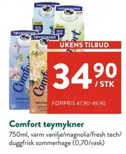 Jacobs Comfort tøymykner, NOK 34.9 tilbud