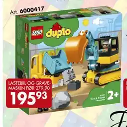 Sparkjøp LASTEBIIL OG GRAVEMASKIN, NOK 195.93 tilbud