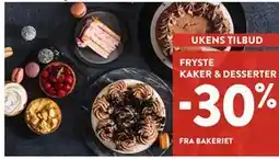 Jacobs FRYSTE KAKER & DESSERTER tilbud