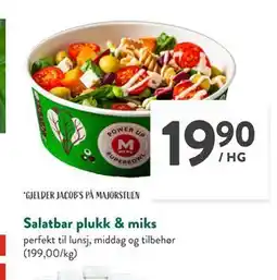 Jacobs Salatbar plukk & miks, NOK 19.9 tilbud