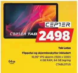 POWER Tab Lotus, NOK 2498 tilbud