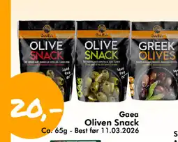 Havaristen GAEA Oliven Snack tilbud