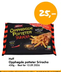 Havaristen HOFF Opphøgde potteter Sriracha tilbud