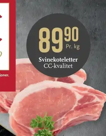 CC Mat Svinekoteletter tilbud