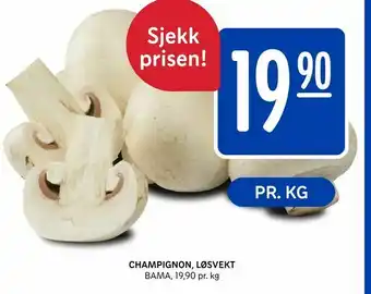 Rema 1000 Champignon, løsvekt tilbud