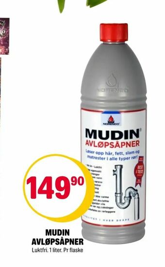 Coop Extra Mudin avløpsåpner tilbud