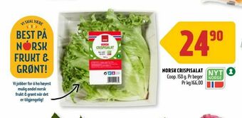 Coop Prix Norsk crispisalat tilbud