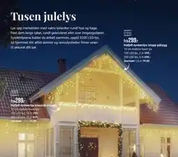 Europris Hafjell systemlys istapp påbygg tilbud