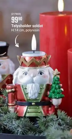 Europris Telysholder soldat, NOK 99.9 tilbud