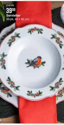 Europris Servietter, NOK 39.9 tilbud