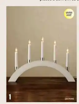 Europris Adventsstake 5-armet Visby, NOK 299 tilbud