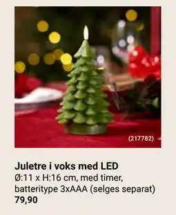 Europris Juletre i voks med LED, NOK 79.9 tilbud