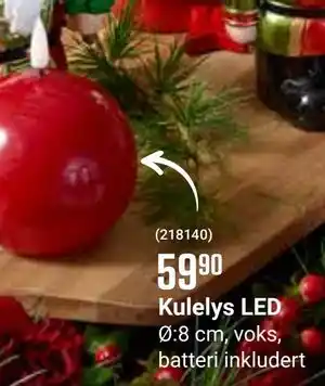 Europris Kulelys LED, NOK 59.9 tilbud