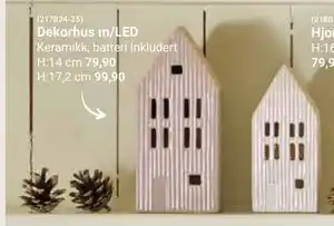 Europris Dekorhus m/LED tilbud