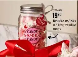 Europris Krukke m/lokk, NOK 19.9 tilbud