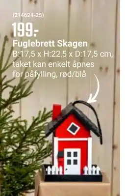 Europris Fuglebrett Skagen, NOK 199 tilbud