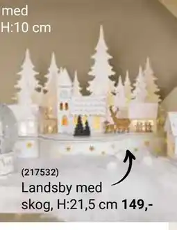 Europris Landsby med skog, H:21,5 cm, NOK 149 tilbud