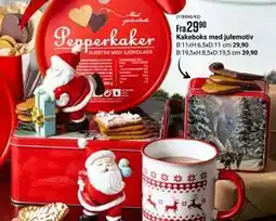 Europris Kakeboks med julemotiv tilbud