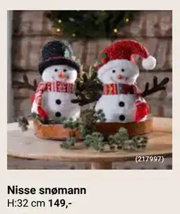 Europris Nisse snømann, NOK 149 tilbud