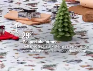 Europris Pepperkakeformer, NOK 29.9 tilbud